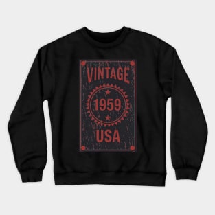 Vintage 1959 USA Deep Red Crewneck Sweatshirt